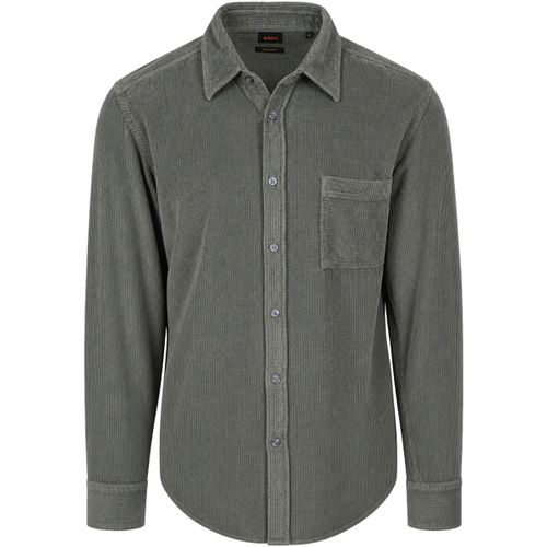 Chemise Relegant Chemise Côtelé Vert - BOSS - Modalova