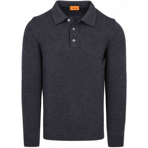 Sweat-shirt Button Longue Melange Polo Navy - Suitable - Modalova