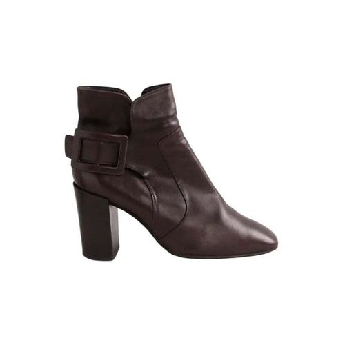 Bottines Boots à boucles marron - Roger Vivier - Modalova