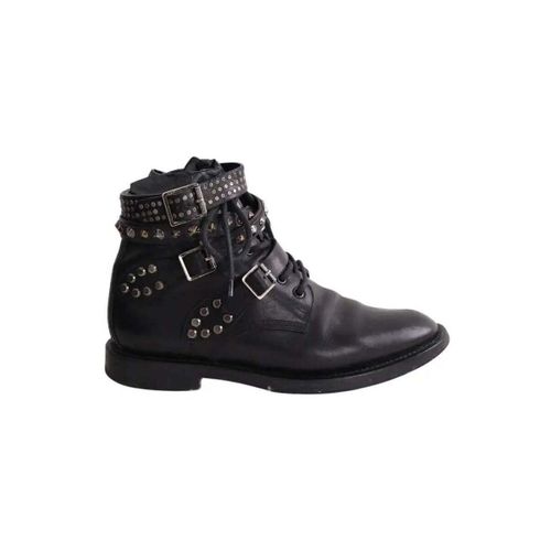 Bottines Boots à boucles noires - Yves Saint Laurent - Modalova