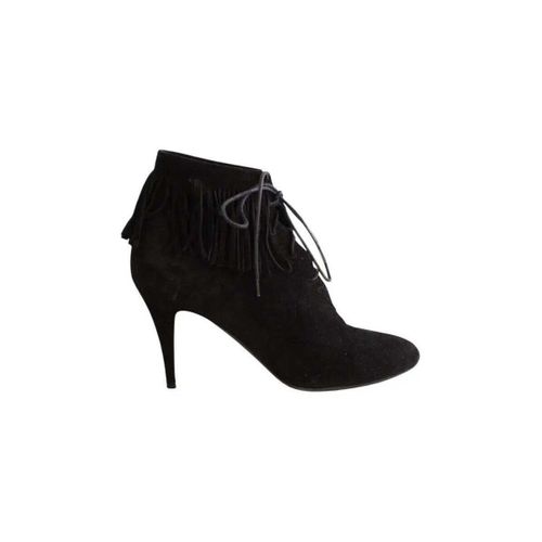 Bottines Boots à lacets noires - Saint Laurent - Modalova