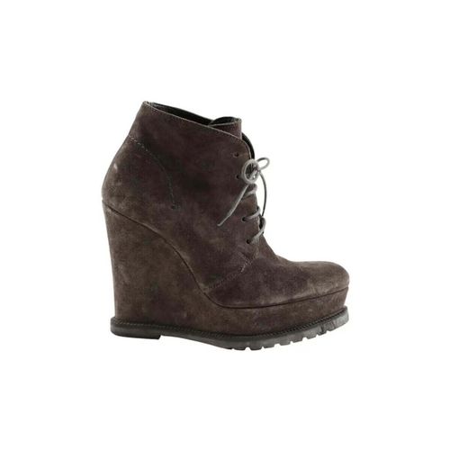 Bottines Boots à lacets grises - Barbara Bui - Modalova
