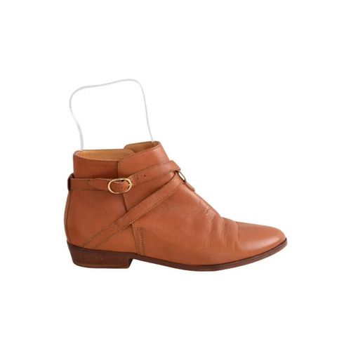 Bottines Boots à boucles camel - Sézane - Modalova