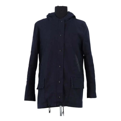 Manteau Parka en coton bleue marine - Sandro - Modalova