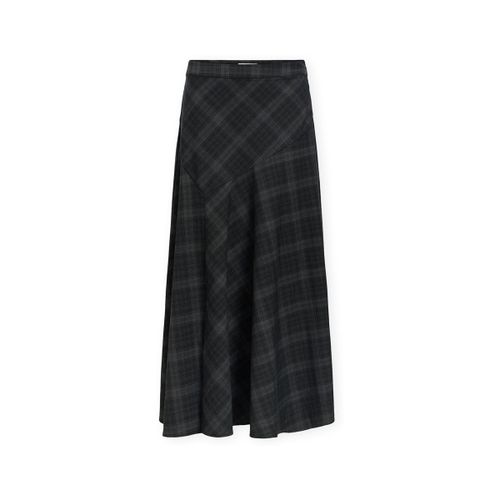 Jupes midi Diena Long Skirt - Black/Gun Metal - Object - Modalova