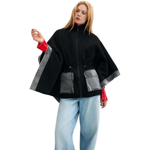 Ponchos / Capes de pluie PONCHO_DENIM ALDAMA GREY 26WAIA29 - Desigual - Modalova
