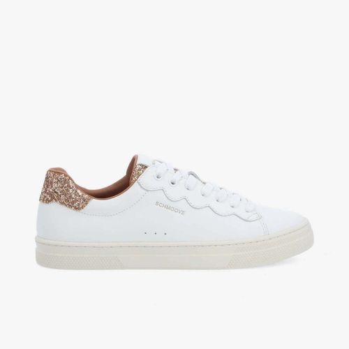 Baskets basses Sparkle Wave - Blanc/Rose - Schmoove - Modalova
