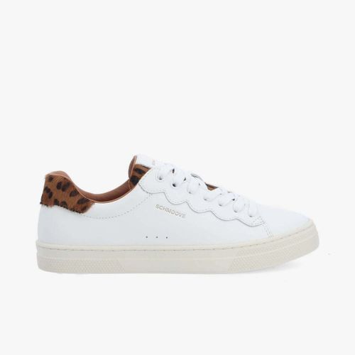 Baskets basses Sparkle Wave - Blanc/Marron - Schmoove - Modalova