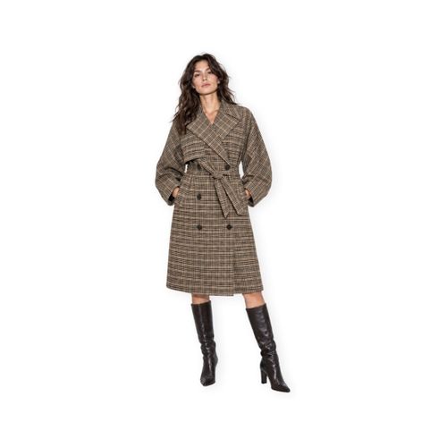Manteau Hunty Coat - Coffee Bean/Herringbon - Vila - Modalova