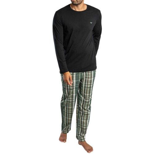 Ensembles de pyjama Ensemble pyjama à manches longues à carreaux aigle - Emporio Armani - Modalova