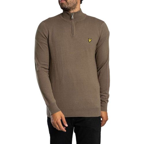 Pull Pull en coton mérinos à col zippé - Lyle & Scott - Modalova
