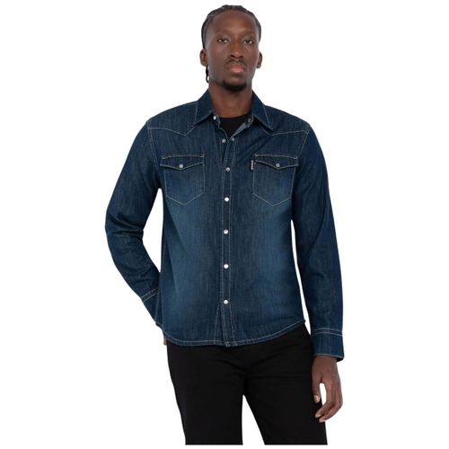 Chemise Chemise Ref 61666 Bleu DENIM - Schott - Modalova