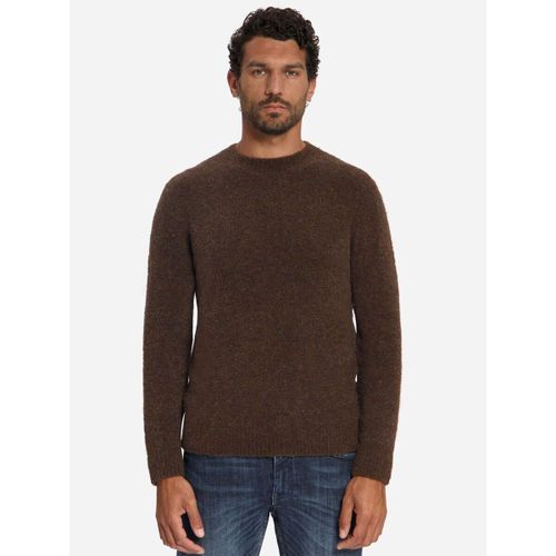 Sweat-shirt Pull Bouclé Chiné Marron - No Excess - Modalova