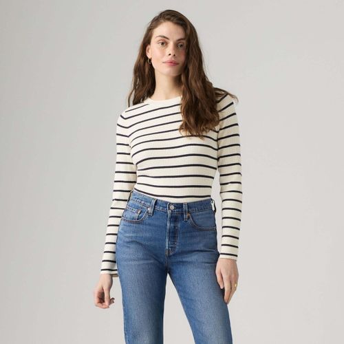 Sweat-shirt Rib Crew Sweater Brandy Stripe Egret Navy - Levis - Modalova