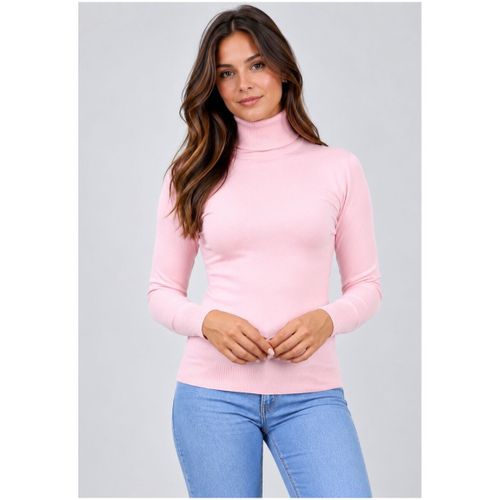 Pull Pull col Roulé F, Rose - Kebello - Modalova