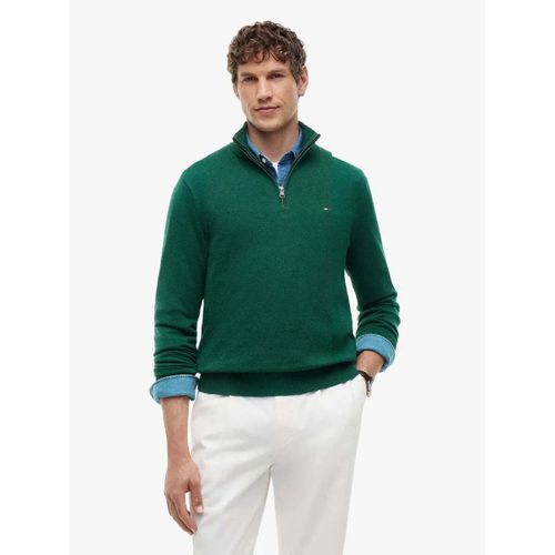 Sweat-shirt Pull camionneur vert en cachemire - Tommy Hilfiger - Modalova