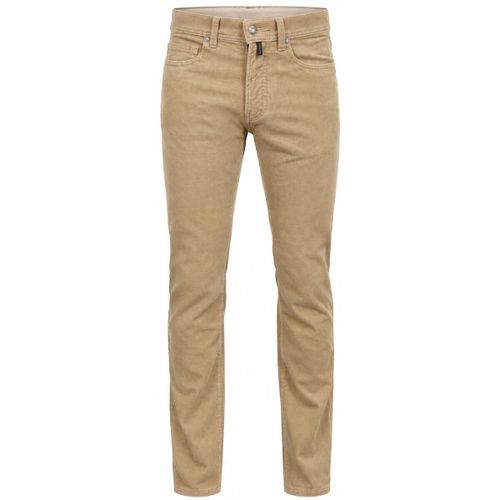 Pantalon Pantalon Lyon Tapered Velours côtelé Beige - Pierre Cardin - Modalova