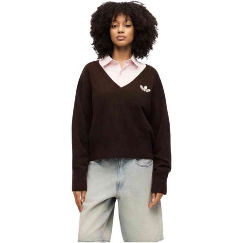 Sweat-shirt Essentials Knit V Neck "Aurora Coffee" - adidas - Modalova