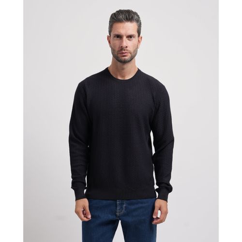 Pull Pull avec mini-trame all-over - Yes Zee - Modalova