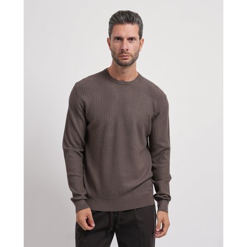 Pull Pull avec mini-trame all-over - Yes Zee - Modalova