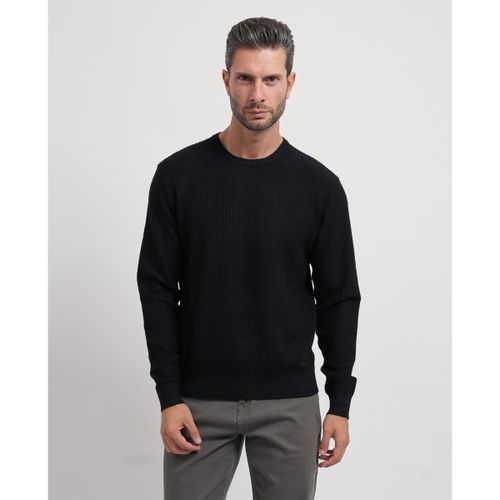 Pull Pull avec mini-trame all-over - Yes Zee - Modalova
