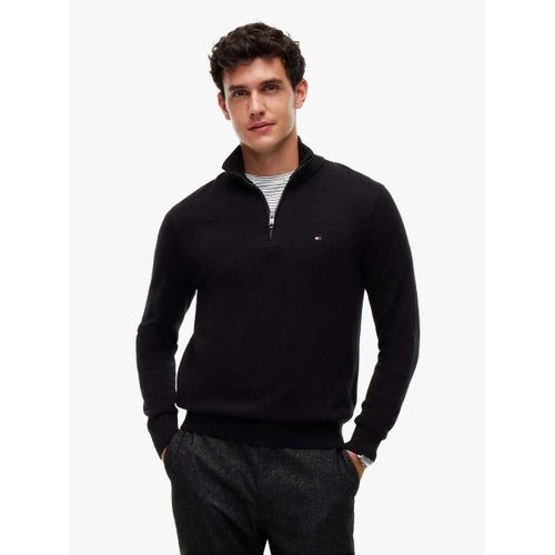 Sweat-shirt Pull camionneur noir en cachemire - Tommy Hilfiger - Modalova