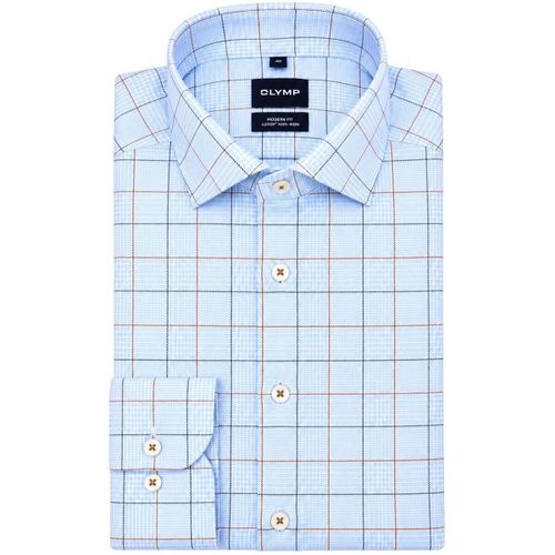Chemise Luxor Chemise Multicheck Bleu - Olymp - Modalova