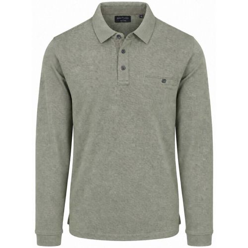 Polo Longsleeve Polo Structure Vert - Casamoda - Modalova