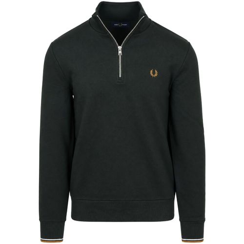 Sweat-shirt Half Zip Pull Vert foncé 78C - Fred Perry - Modalova