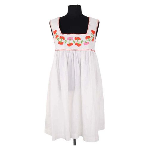 Robe courte Robe brodé blanche - Manoush - Modalova
