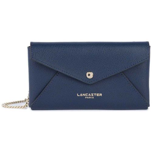 Pochette Pochette à Rabat Sierra PM Cuir Grainé Bleu foncé - LANCASTER - Modalova