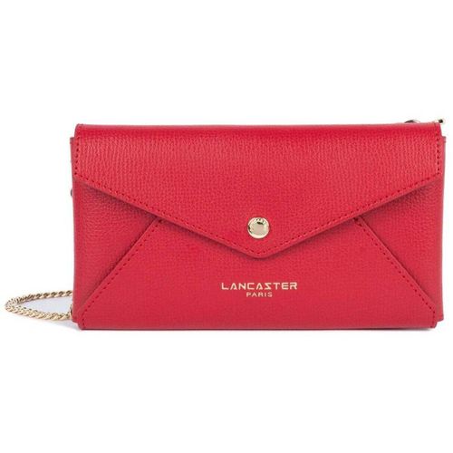 Pochette Pochette à Rabat Sierra PM Cuir Grainé Rouge - LANCASTER - Modalova