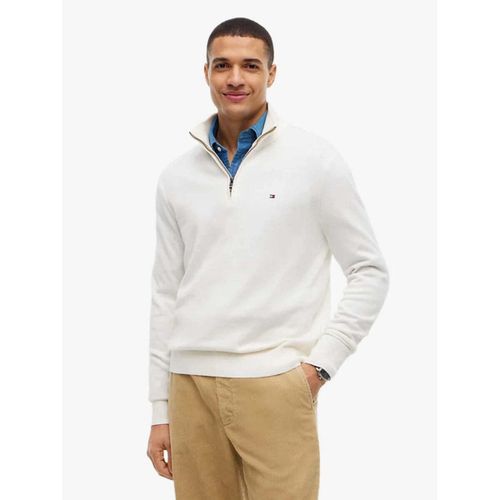 Sweat-shirt Pull camionneur beige en cachemire - Tommy Hilfiger - Modalova