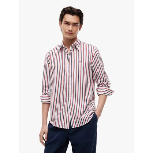 Chemise Chemise à rayures rouge - Tommy Hilfiger - Modalova