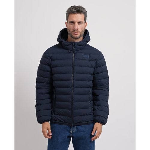 Blouson Blouson matelassé avec logo et capuche - Emporio Armani EA7 - Modalova