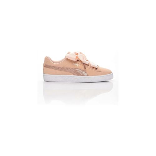 Baskets - Suède heart luna lux - pêche - Puma - Modalova