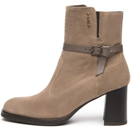 Bottines Velour Sauvage Taupe Tpu Canda - NeroGiardini - Modalova