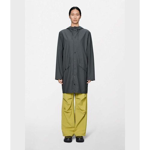 Manteau Long Jacket W3 Dark Grey - Rains - Modalova