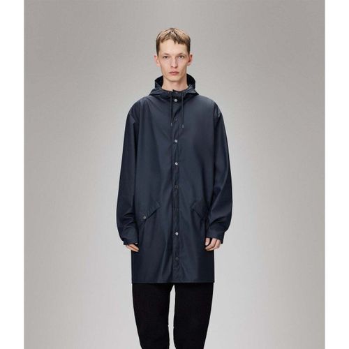 Manteau Rains Long Jacket W3 Navy - Rains - Modalova