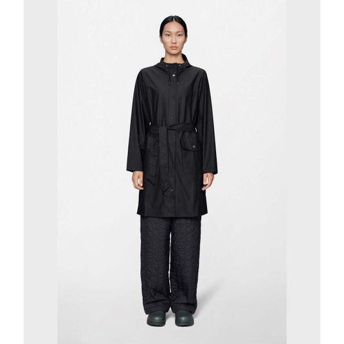 Manteau Curve Long Jacket W3 Negro - Rains - Modalova