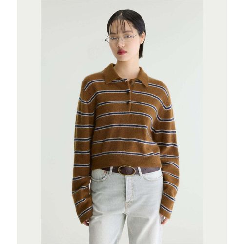 Pull Dussyr Jersey Polo Rayas Olive - Bellerose - Modalova