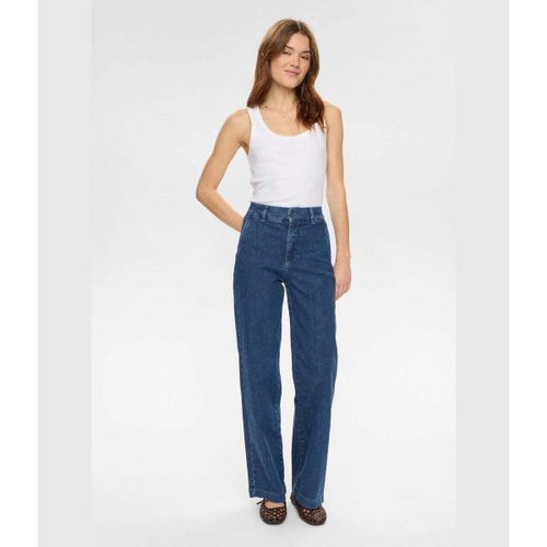 Jeans larges Numph Nuamber HR Wide Jeans Medium Blue Denim - Nümph - Modalova
