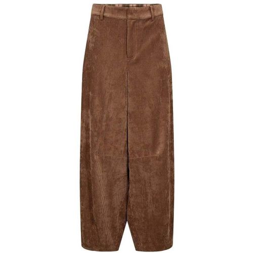 Pantalon Numph Nucelise Barrel Pants Deep Taupe - Nümph - Modalova