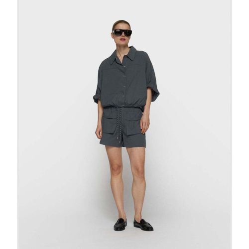 Surchemises 10days Wide Crinkle Jacket Steel Blue - 10 Days - Modalova