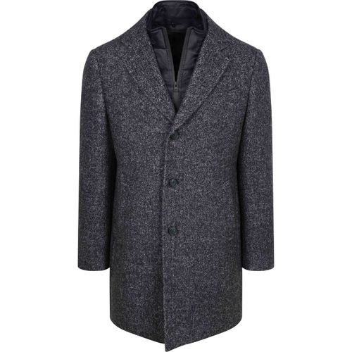Veste Coat Laine Herringbone Navy - Suitable - Modalova