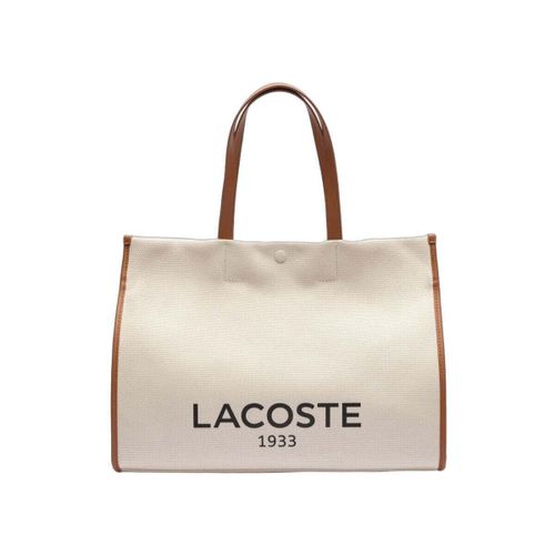 Cabas Sac Cabas Heritage Canvas Naturel Tan - Lacoste - Modalova