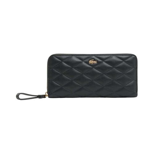 Portefeuille Compagnon/Portefeuille Crocodelle Cuir Noir - Lacoste - Modalova
