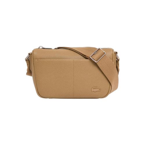 Pochette Sacoche Magnus Marron Cookie Cuir - Lacoste - Modalova