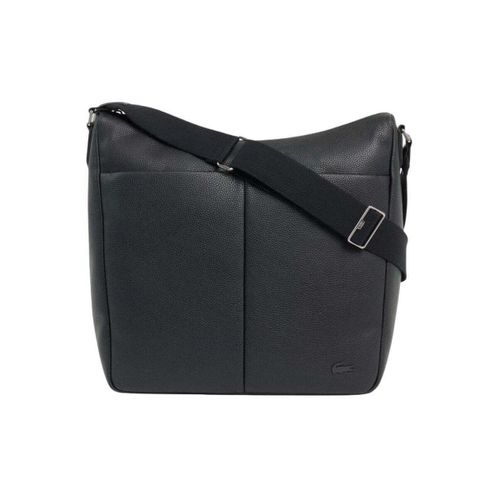 Sac à main Grand sac hobo Magnus Cuir Noir - Lacoste - Modalova