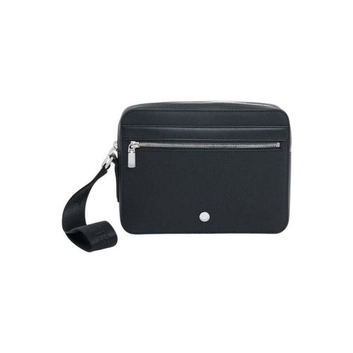 Sacoche Pochette Langon en Petit Piqué Noir - Lacoste - Modalova